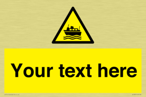 Custom warning ferries crossing vessels